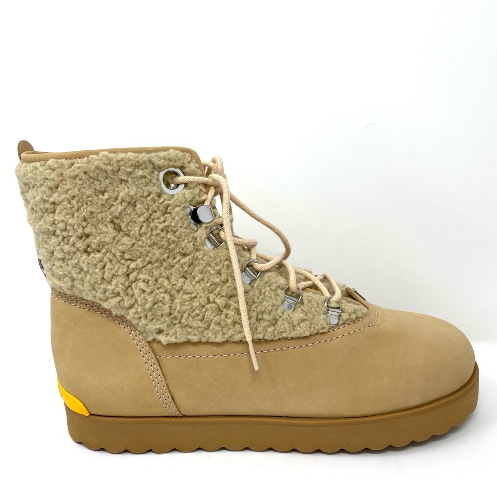 Larroude Cream Lace Up Boots - Picture 8 of 16
